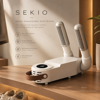 SÉKIO Air™ — Sèche-Chaussures Électrique Intelligent à Air Chaud